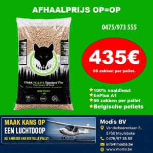 Koop hoogwaardige belgische stark houtpellets voor uw pelletkachel of centrale verwarming – gestapeld op een pallet en direct beschikbaar